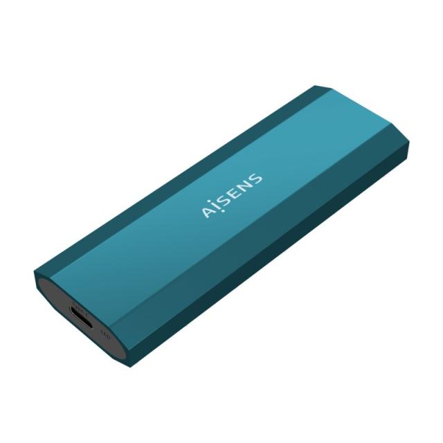 AISENS - Caja Externa M.2 (NGFF) ASM2-019BLU SATA/NVMe a Usb3.1 Gen2, Azul