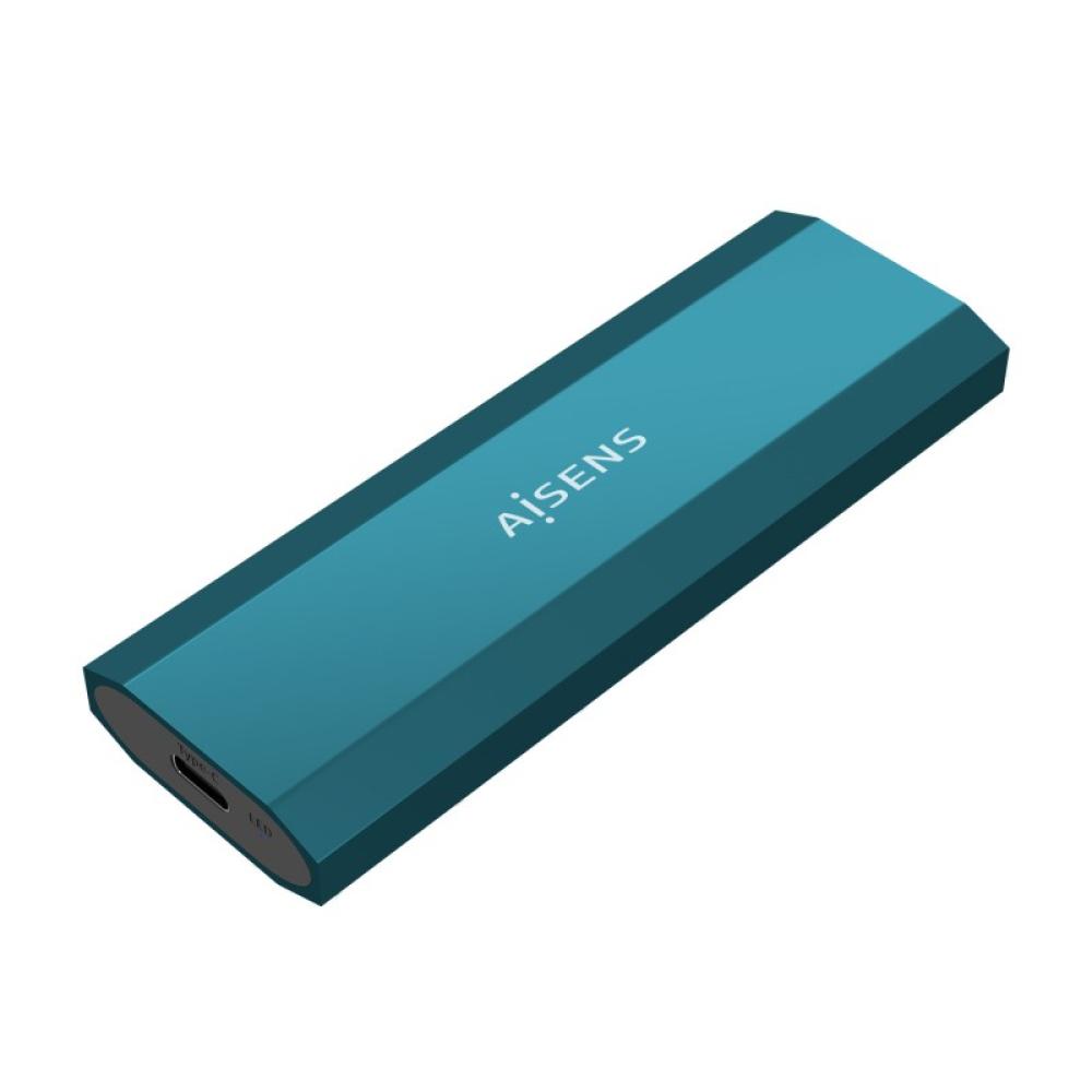 AISENS - Caja Externa M.2 (NGFF) ASM2-019BLU SATA/NVMe a Usb3.1 Gen2, Azul