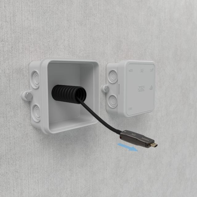 AISENS - Cable Hdmi V2.1 AOC Desmontable Ultra Alta Velocidad / Hec 8K@60Hz 4K@120Hz 4:4:4 48Gbps, A/M-D/A/M, Negro, 20M