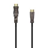 AISENS - Cable Hdmi V2.1 AOC Desmontable Ultra Alta Velocidad / Hec 8K@60Hz 4K@120Hz 4:4:4 48Gbps, A/M-D/A/M, Negro, 20M