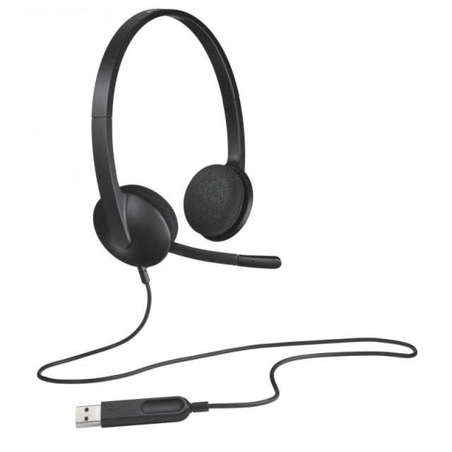 Logitech - 981-000475 auricular y casco Auriculares Alámbrico Diadema Oficina/Centro de llamadas USB tipo A Negro