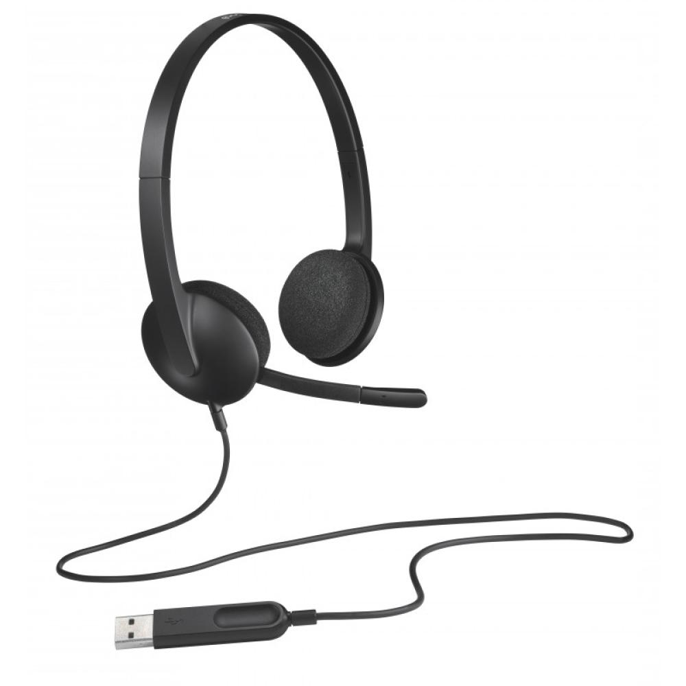 Logitech - 981-000475 auricular y casco Auriculares Alámbrico Diadema Oficina/Centro de llamadas USB tipo A Negro