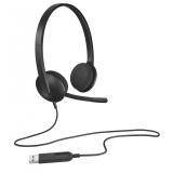 Logitech - 981-000475 auricular y casco Auriculares Alámbrico Diadema Oficina/Centro de llamadas USB tipo A Negro
