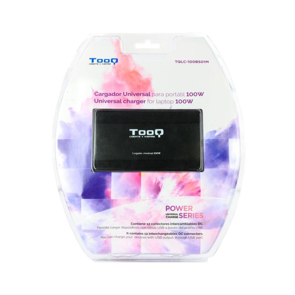 TooQ - CARGADOR UNIVERSAL PORTATIL TQLC-100BS01M 100W 3 EN 1 USB