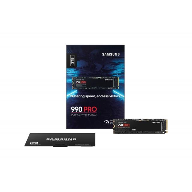 Samsung - 990 PRO 2 TB M.2 PCI Express 4.0 NVMe V-NAND MLC
