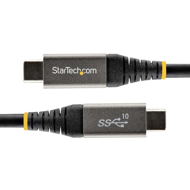 StarTech.com - Cable de 1m USB-C de 10Gbps - Cable USB Tipo C Certificado por USB-IF - Cable USB TipoC USB 3.2 Gen 2 - Con Carga