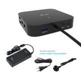 i-tec - USB-C HDMI DP Docking Station with Power Delivery 100 W + Universal Charger 100 W