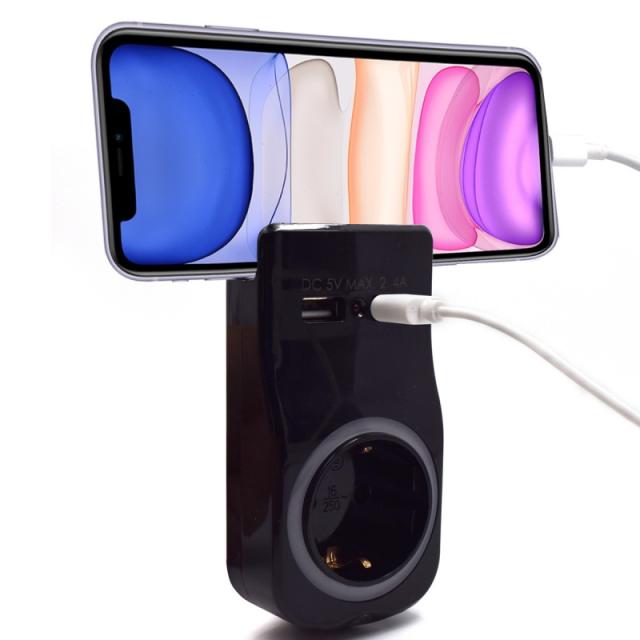 Welly Enjoy IT - WY13031 cargador de dispositivo móvil Smartphone, Tableta Negro Corriente alterna Interior