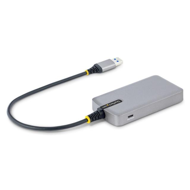 StarTech.com - Hub USB de 3 Puertos USBA - USB 3.0 de 5Gbps - Alimentado por el Bus - Concentrador USB de 3 Puertos USB-A - Ladr