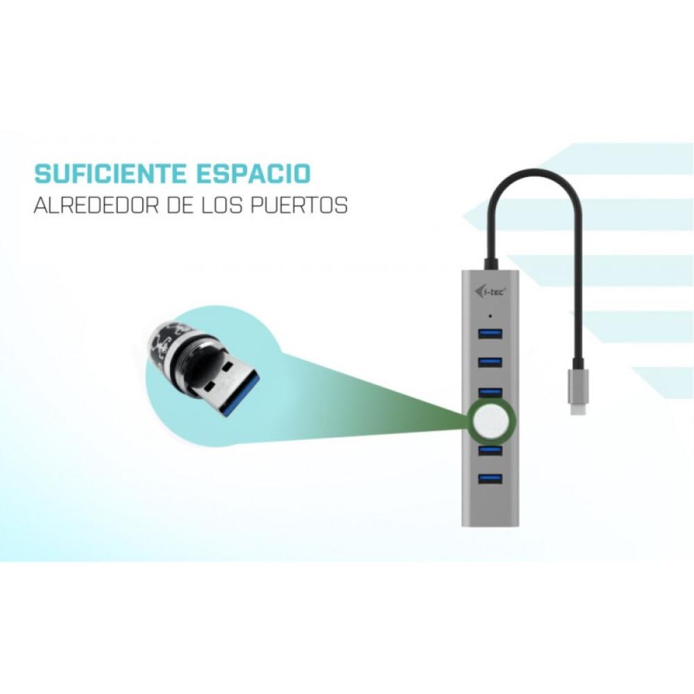 i-tec - USB-C Charging Metal HUB 7 Port