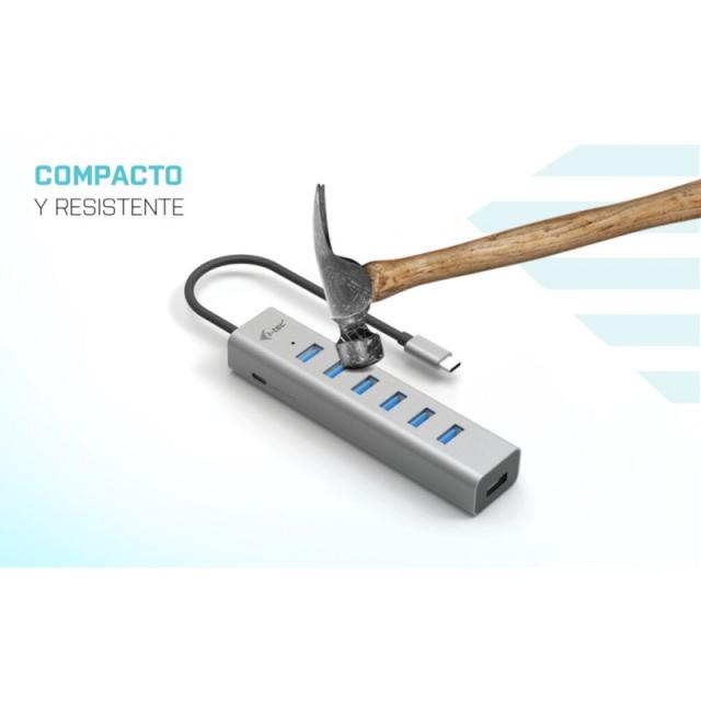 i-tec - USB-C Charging Metal HUB 7 Port