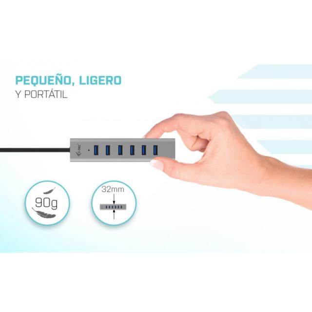i-tec - USB-C Charging Metal HUB 7 Port