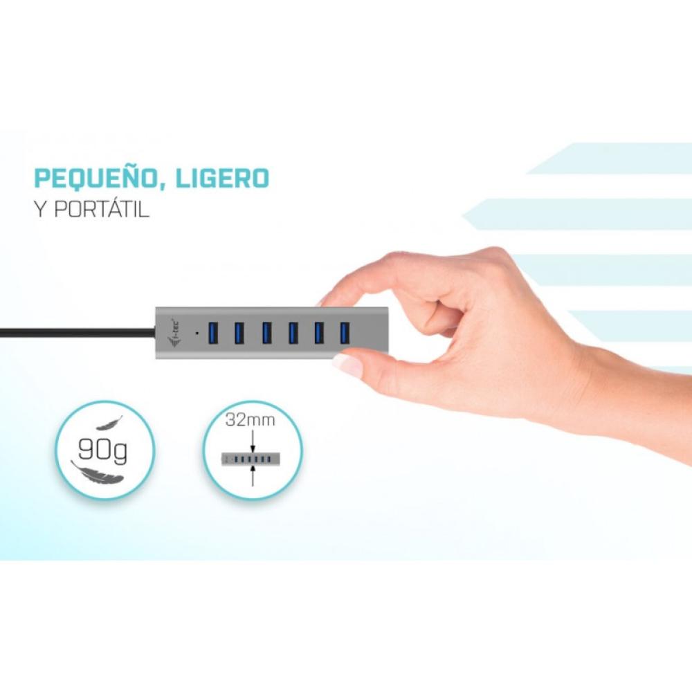 i-tec - USB-C Charging Metal HUB 7 Port
