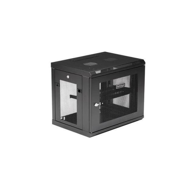 StarTech.com - Armario Rack de Pared para Servidores 9U 19"2 Columnas y Estante 1U - Rack de Servidores de Montaje en Pared - Ra