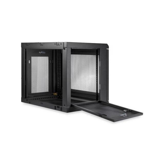 StarTech.com - Armario Rack de Pared para Servidores 9U 19"2 Columnas y Estante 1U - Rack de Servidores de Montaje en Pared - Ra