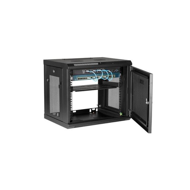 StarTech.com - Armario Rack de Pared para Servidores 9U 19"2 Columnas y Estante 1U - Rack de Servidores de Montaje en Pared - Ra