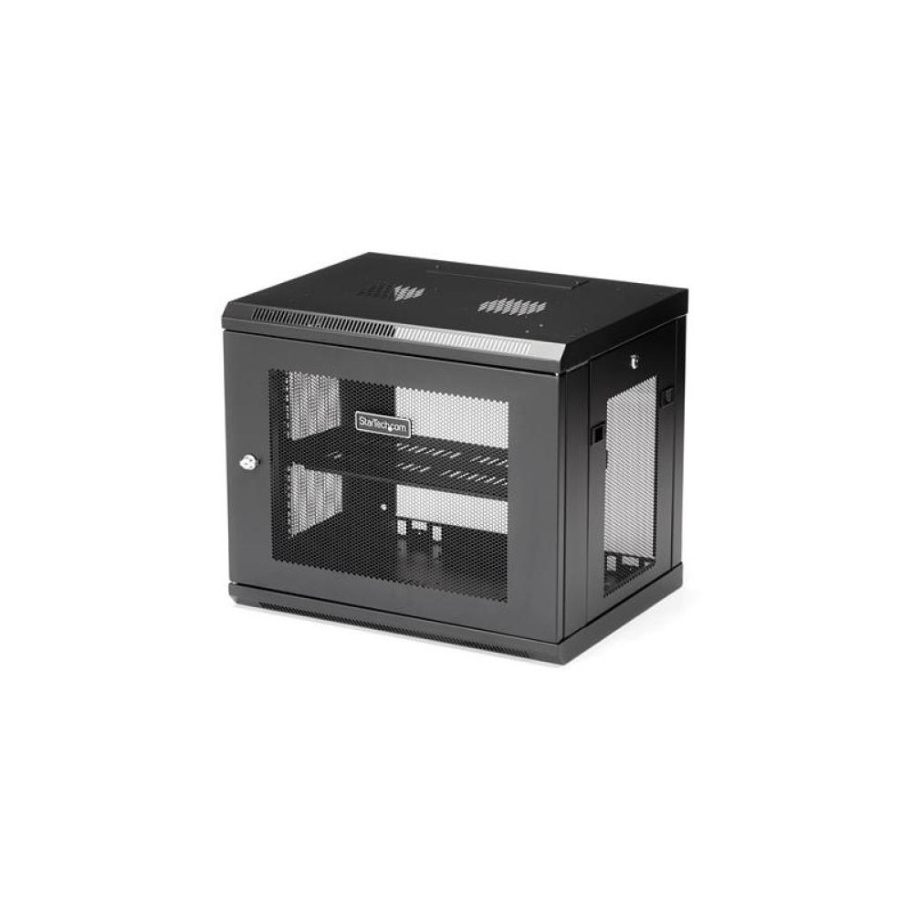 StarTech.com - Armario Rack de Pared para Servidores 9U 19"2 Columnas y Estante 1U - Rack de Servidores de Montaje en Pared - Ra