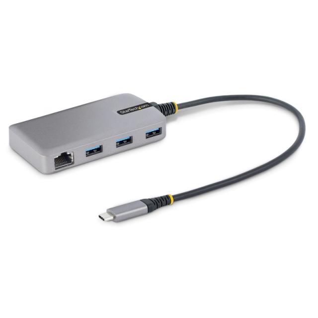 StarTech.com - Hub USB-C de 3 Puertos USBA - USB 3.0 de 5Gbps - Alimentado por el Bus - Concentrador USB-C de 3 Puertos USB-A -