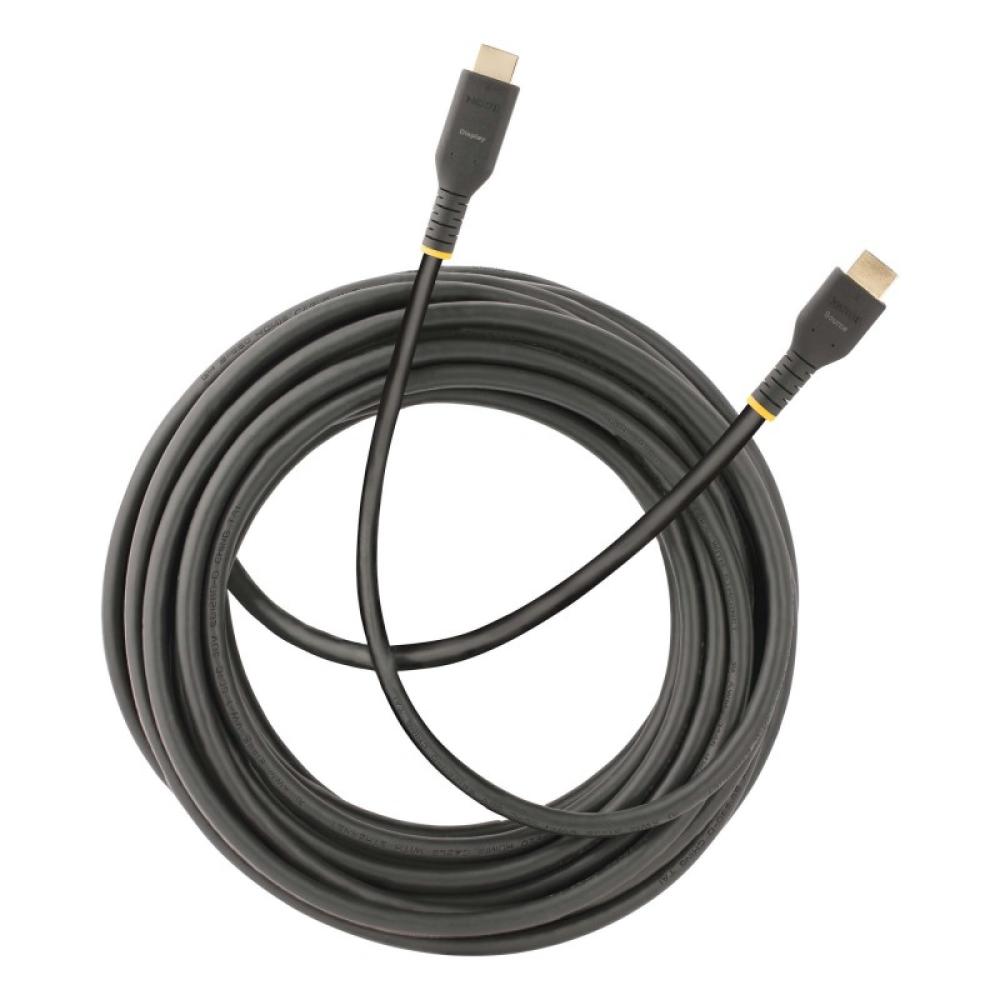 StarTech.com - Cable de 10m HDMI Activo - HDMI 2.0 4K 60Hz UHD - Cable de Servicio Pesado - Resistente - con Fibra de Aramida -