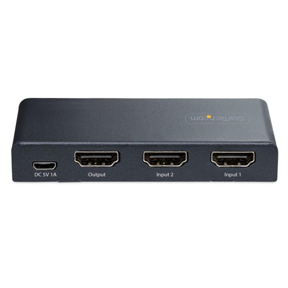 StarTech.com - Switch Conmutador HDMI de 2 Puertos de 8K - Selector HDMI 2.1 UHD de 4K a 120Hz/8K 60Hz - HDR10+ - Adaptador de A