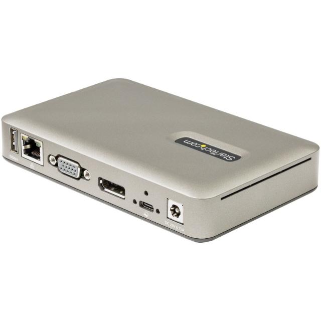 StarTech.com - Docking Station USB C - USB-C a DisplayPort 4K 30Hz o VGA - Carga con Entrega de Alimentación PD de 65W - Hub USB