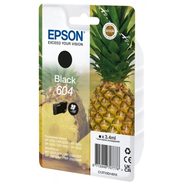 Epson - 604 cartucho de tinta 1 pieza(s) Original Negro