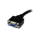 StarTech.com - Adaptador Conversor de 20cm DVI-I a VGA - DVI-I Macho - HD15 Hembra - Cable Convertidor Negro