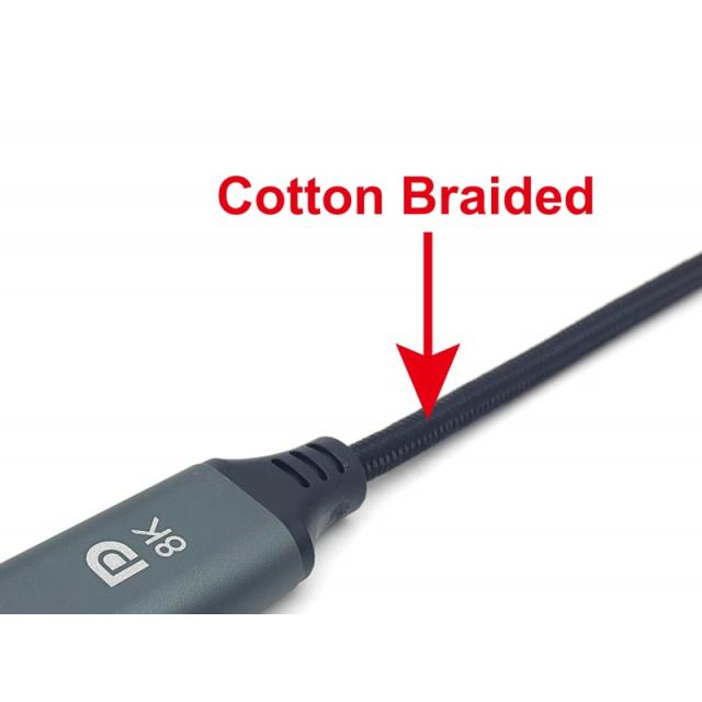 Equip - Cable USB-C a DisplayPort Premium, M/M, 2,0 m, 8K/60Hz