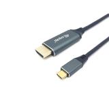 Equip - Cable USB-C a HDMI, M/M, 3,0 m, 4K/60Hz