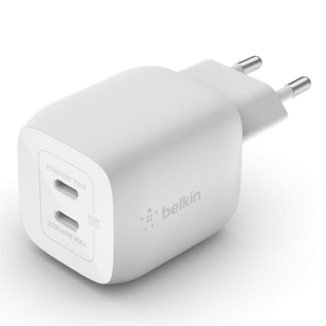 Belkin - WCH011vfWH Portátil, Smartphone, Tableta Blanco Corriente alterna Carga rápida Interior