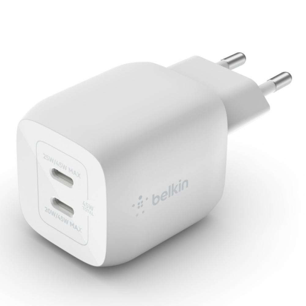 Belkin - WCH011vfWH Portátil, Smartphone, Tableta Blanco Corriente alterna Carga rápida Interior