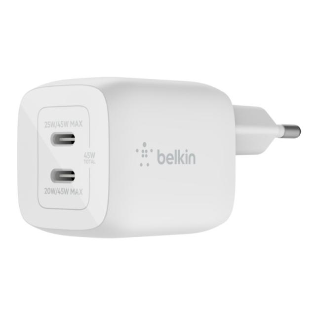 Belkin - WCH011vfWH Portátil, Smartphone, Tableta Blanco Corriente alterna Carga rápida Interior