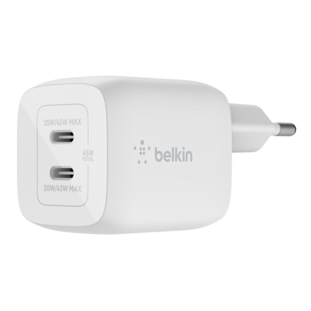 Belkin - WCH011vfWH Portátil, Smartphone, Tableta Blanco Corriente alterna Carga rápida Interior