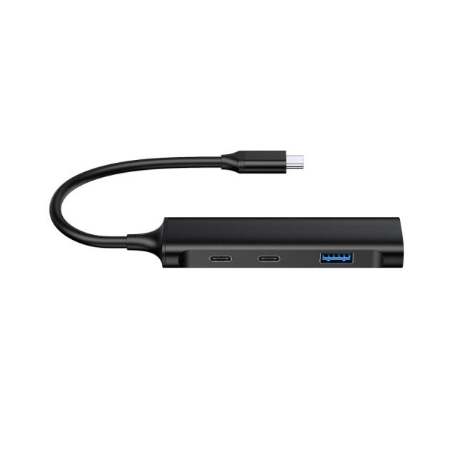 Conceptronic - HUBBIES12B hub de interfaz USB 3.2 Gen 1 (3.1 Gen 1) Type-C 5000 Mbit/s Negro