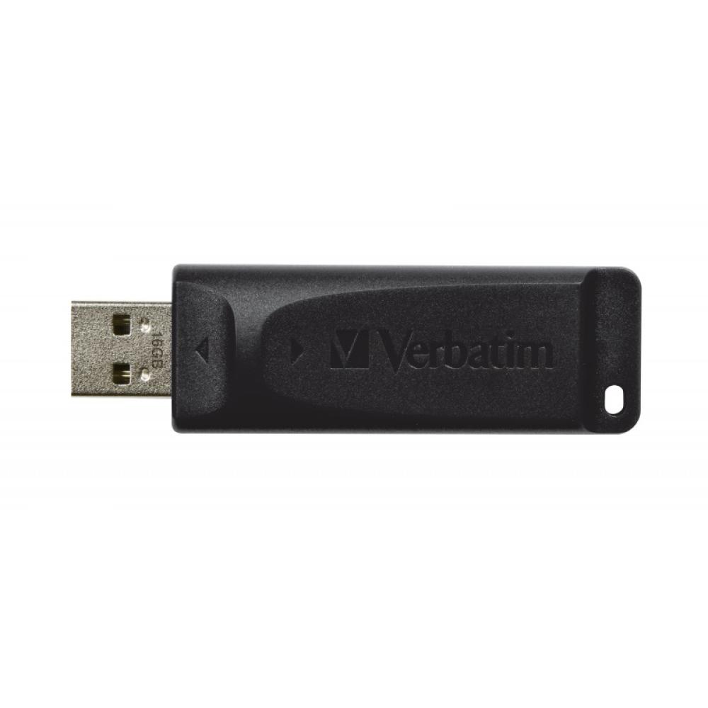 Verbatim - Slider - Unidad USB de 16 GB - Negro