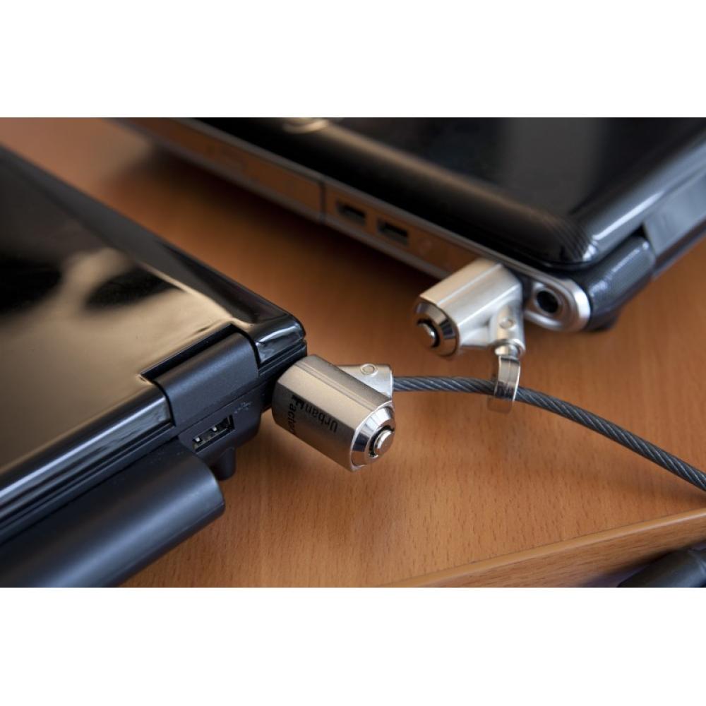 Urban Factory - CRS02UF cable antirrobo Negro 2 m