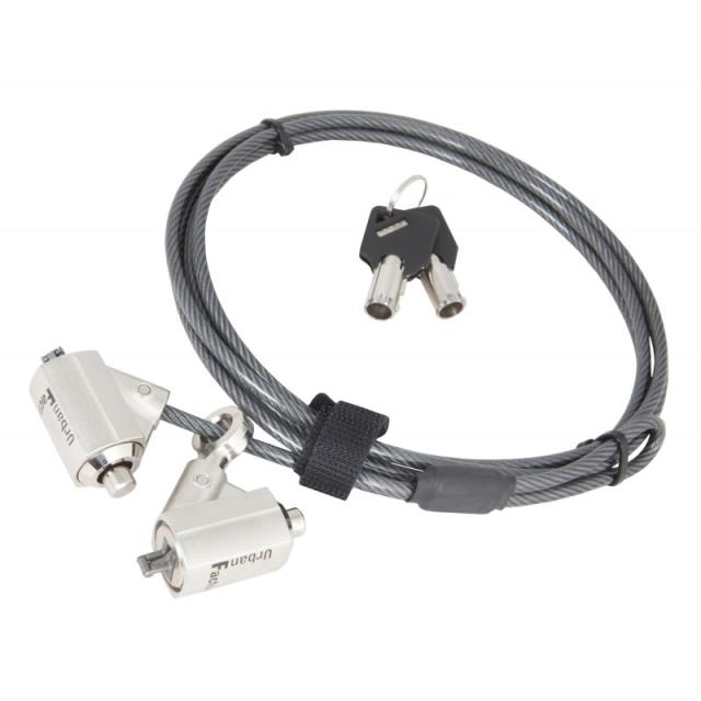 Urban Factory - CRS02UF cable antirrobo Negro 2 m