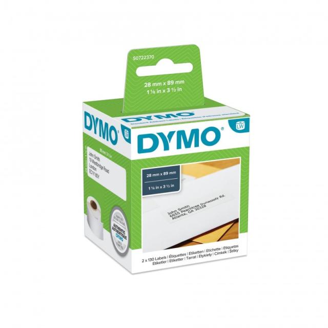 DYMO - LW - Etiquetas estándar para direcciones - 28 x 89 mm - S0722370