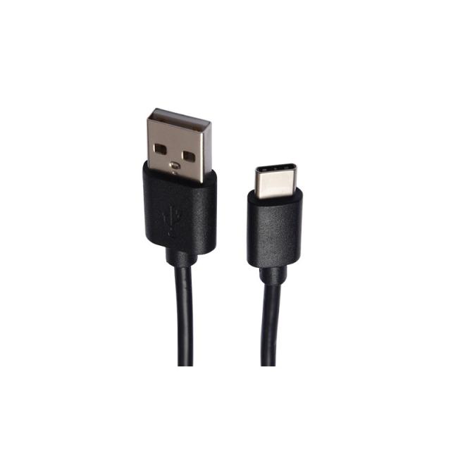 V7 - Cable USB negro con conector USB 2.0 A macho a USB-C macho 2m 6.6ft