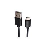 V7 - Cable USB negro con conector USB 2.0 A macho a USB-C macho 2m 6.6ft