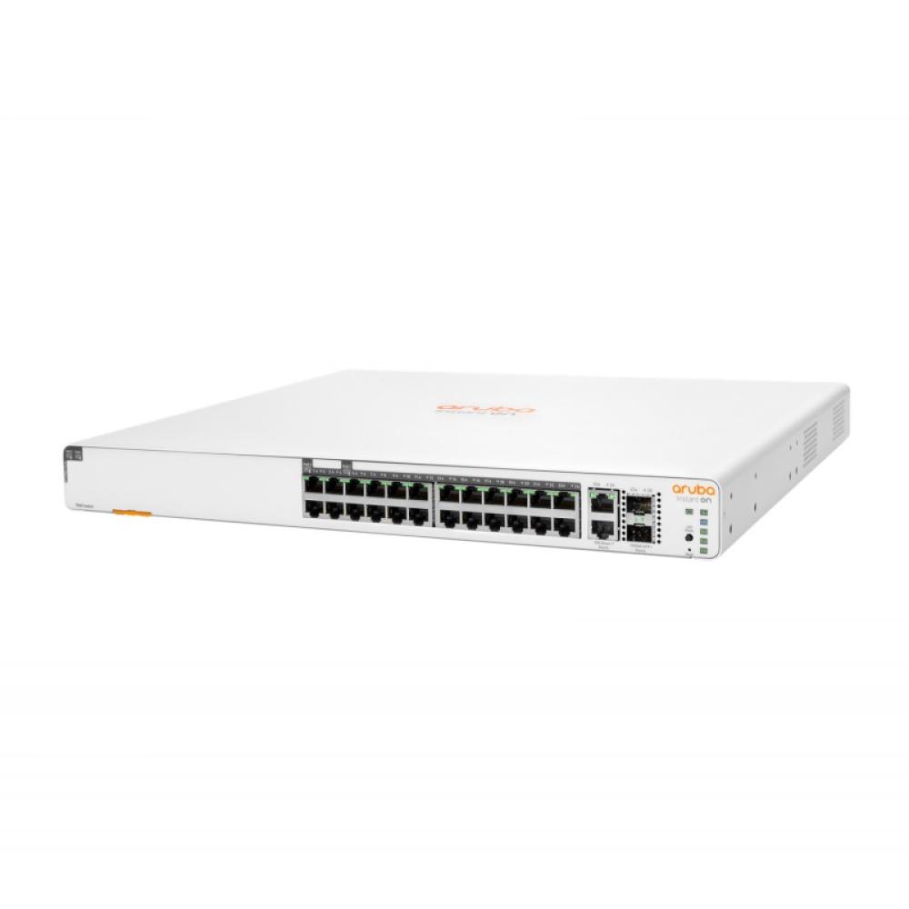 HPE - Aruba Networking Networking Instant On Switch 20p Gigabit CL4 4p Gigabit CL6 PoE 2p 10GBT 2p SFP+ 370W 1960