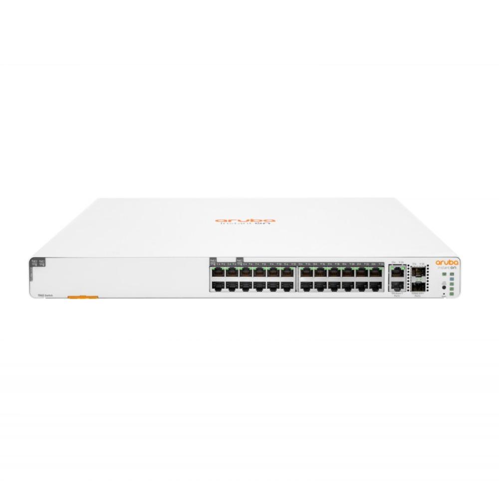 HPE - Aruba Networking Networking Instant On Switch 20p Gigabit CL4 4p Gigabit CL6 PoE 2p 10GBT 2p SFP+ 370W 1960