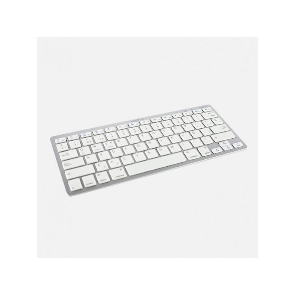 Approx - APPMX300BTS teclado Oficina Bluetooth QWERTY Español Plata