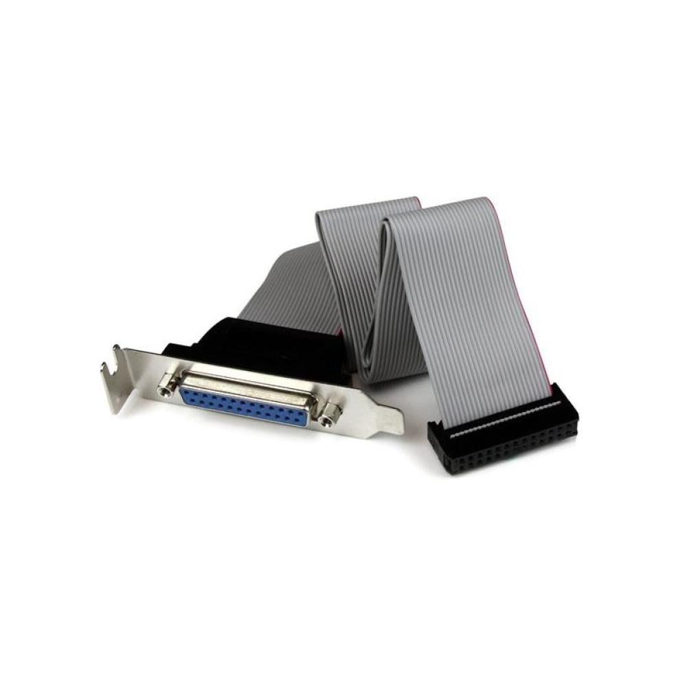 StarTech.com - Adaptador de 40cm Header Cabezal Bracket Paralelo Perfil Bajo DB25 a IDC26 Pines Placa Base