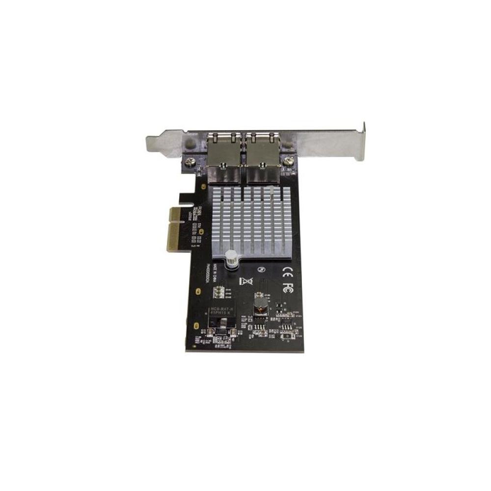 StarTech.com - Tarjeta PCIe de Red con 2 Puertos 10G - NIC PCI Express 10GBASE-T & NBASE-T con Chipset Intel-X550AT 10/5/2,5/1Gb