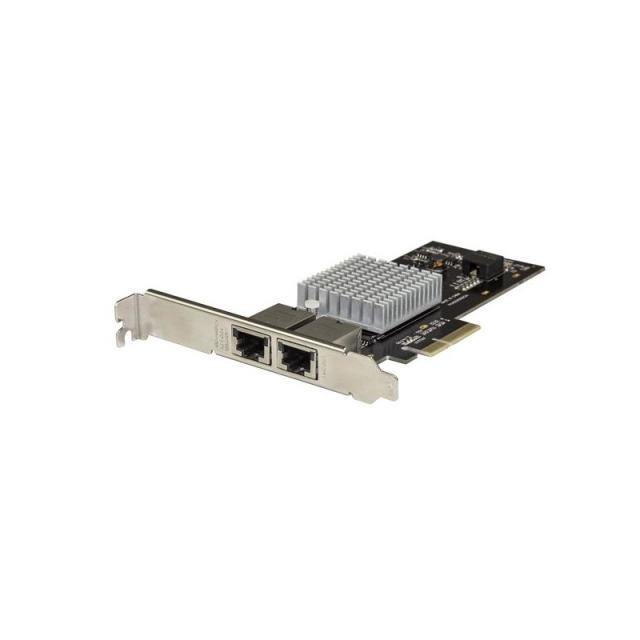 StarTech.com - Tarjeta PCIe de Red con 2 Puertos 10G - NIC PCI Express 10GBASE-T & NBASE-T con Chipset Intel-X550AT 10/5/2,5/1Gb