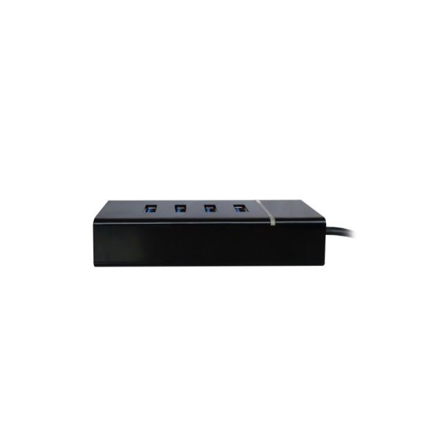 Ewent - EW1137 hub de interfaz USB 3.2 Gen 1 (3.1 Gen 1) Type-C 5000 Mbit/s Negro