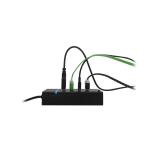 Ewent - EW1137 hub de interfaz USB 3.2 Gen 1 (3.1 Gen 1) Type-C 5000 Mbit/s Negro