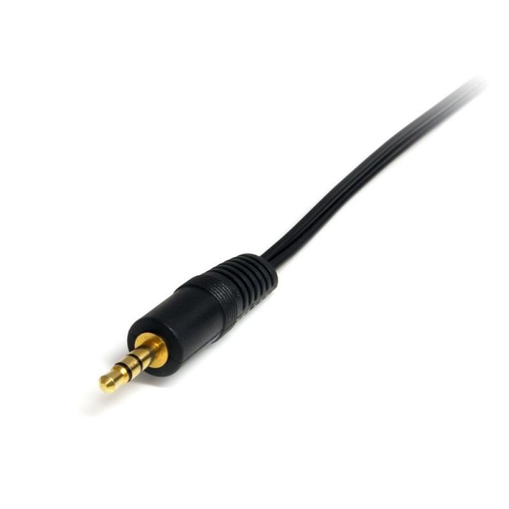StarTech.com - Cable Adaptador de Mini-Jack a RCA 91cm - Jack 3,5mm Macho - 2xRCA Macho - Negro