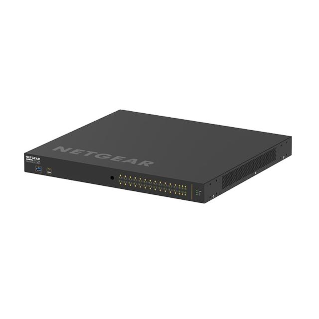 NETGEAR - M4250-26G4XF-PoE+ Gestionado L2/L3 Gigabit Ethernet (10/100/1000) Energía sobre Ethernet (PoE) 1U Negro